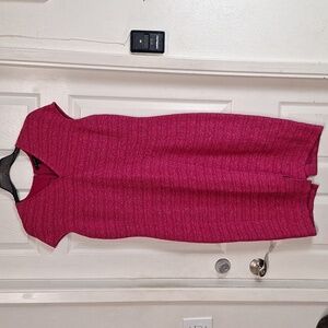 St. John Fuchsia Textured Sheath Dress